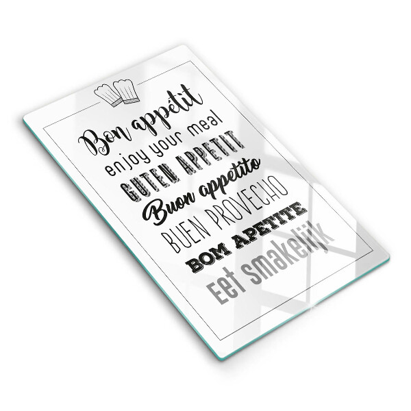 Skärbräda i glas Köksskylt, maxim