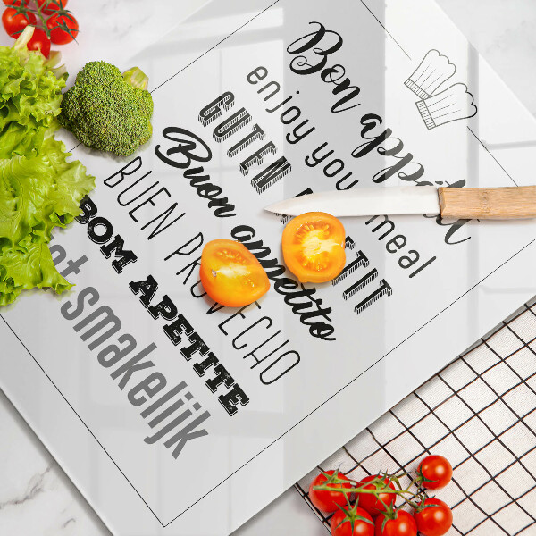 Skärbräda i glas Köksskylt, maxim