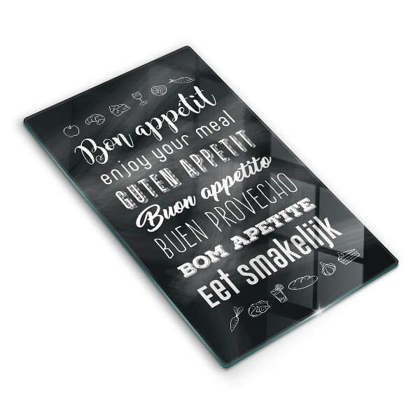 Skärbräda i glas Köksskylt, maxim