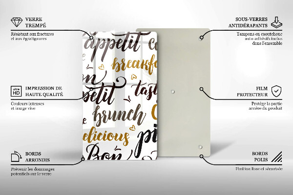 Skärbräda i glas Undertexter God aptit