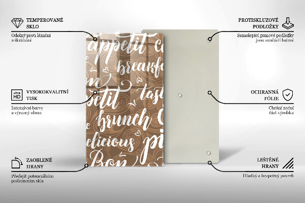 Skärbräda i glas Undertexter God aptit