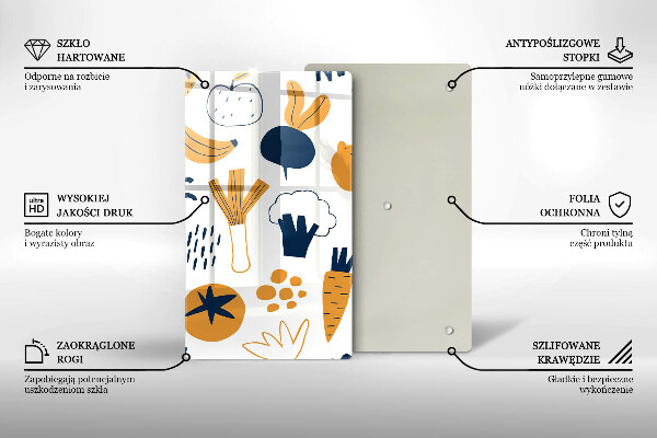 Skärbräda i glas Mat illustration