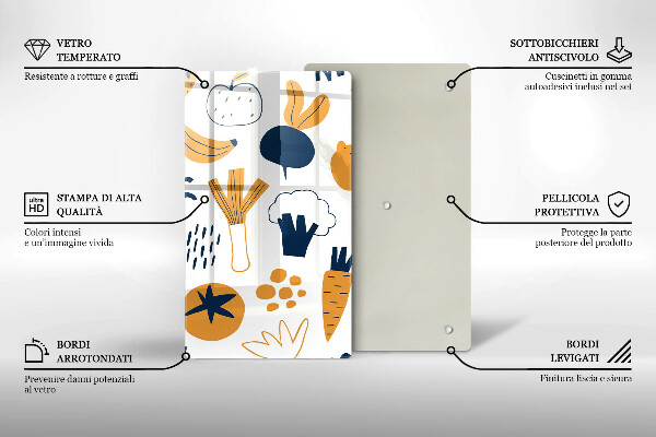 Skärbräda i glas Mat illustration