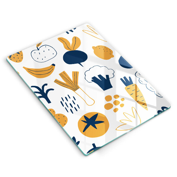 Skärbräda i glas Mat illustration