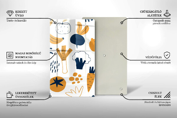 Skärbräda i glas Mat illustration