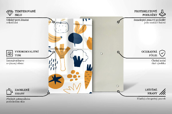 Skärbräda i glas Mat illustration