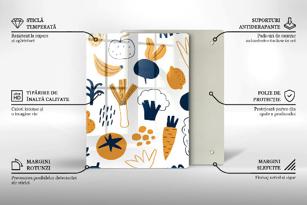 Skärbräda i glas Mat illustration