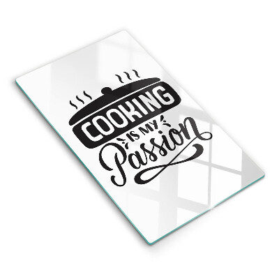 Skärbräda i glas Matlagning är min passion
