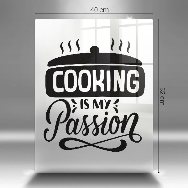 Skärbräda i glas Matlagning är min passion