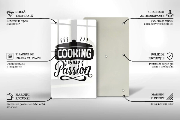 Skärbräda i glas Matlagning är min passion