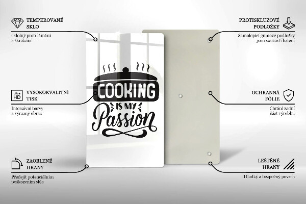 Skärbräda i glas Matlagning är min passion