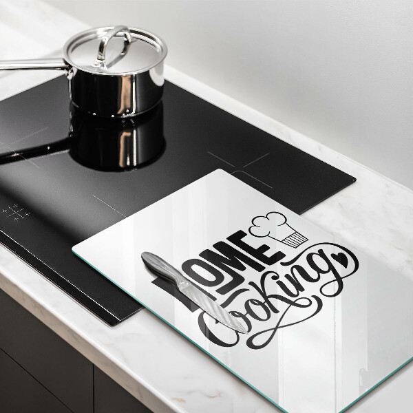 Skärbräda i glas Inskriptionen Husmanskost