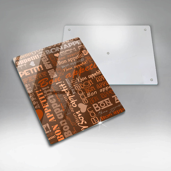 Skärbräda i glas Undertexter God aptit