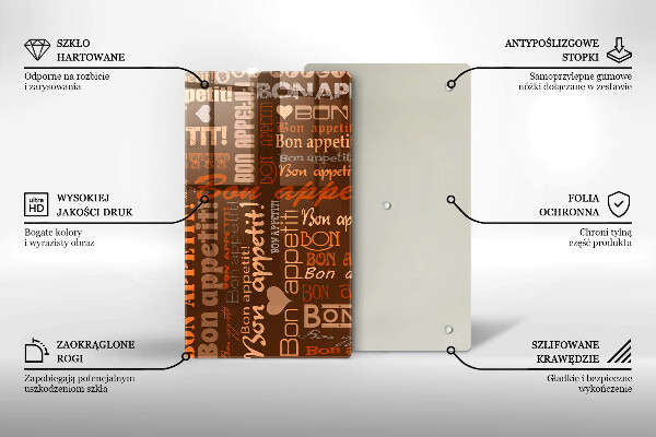Skärbräda i glas Undertexter God aptit