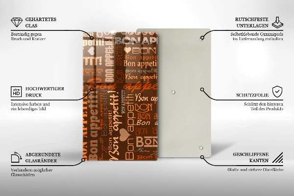 Skärbräda i glas Undertexter God aptit
