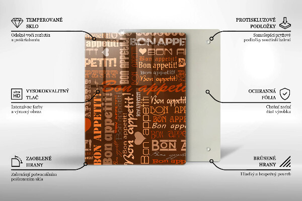 Skärbräda i glas Undertexter God aptit