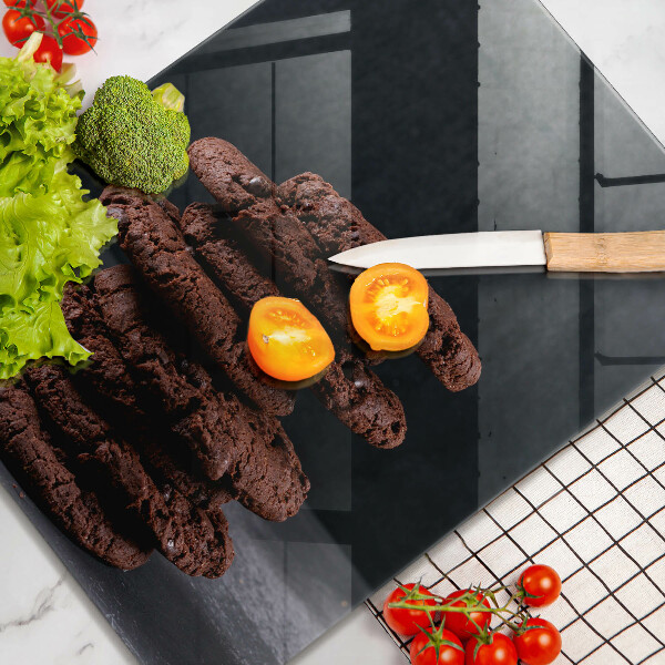 Skärbräda i glas Chokladkakor