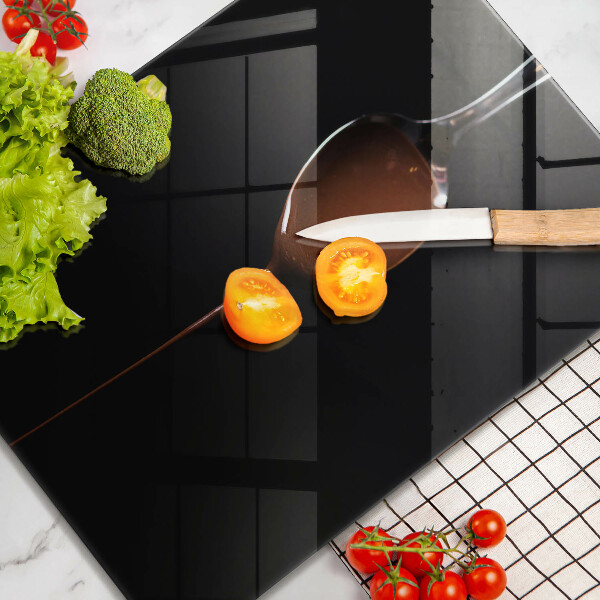 Skärbräda i glas En sked choklad