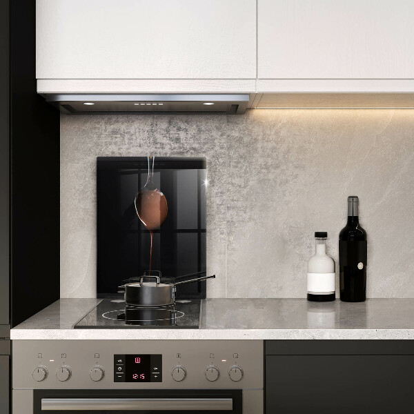 Skärbräda i glas En sked choklad