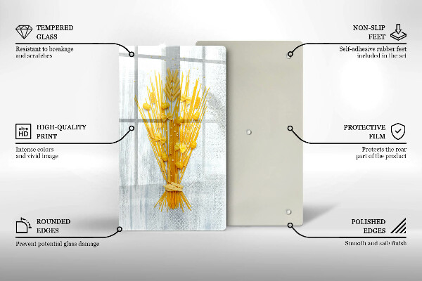 Skärbräda i glas Pasta