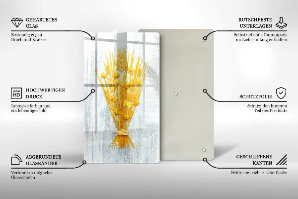 Skärbräda i glas Pasta