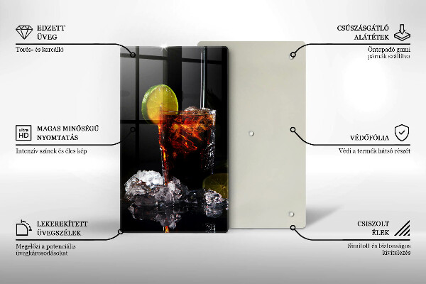 Skärbräda i glas Jordnära drink med is