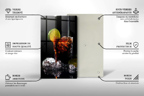Skärbräda i glas Jordnära drink med is