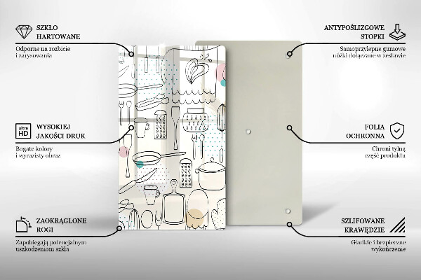 Skärbräda i glas Kökstillbehör