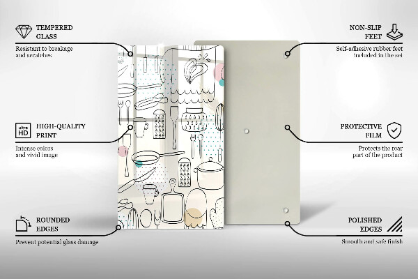 Skärbräda i glas Kökstillbehör