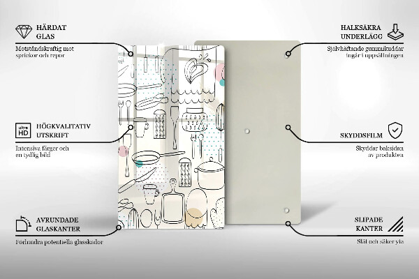 Skärbräda i glas Kökstillbehör