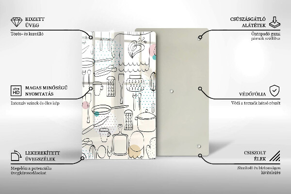 Skärbräda i glas Kökstillbehör