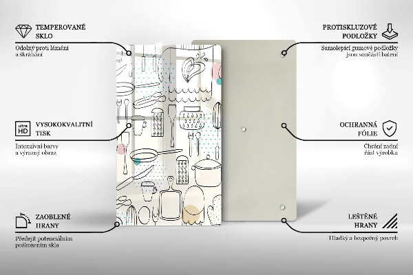 Skärbräda i glas Kökstillbehör