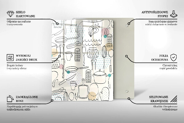 Skärbräda i glas Kökstillbehör