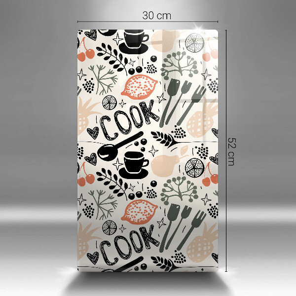 Skärbräda i glas Kökstema ritning