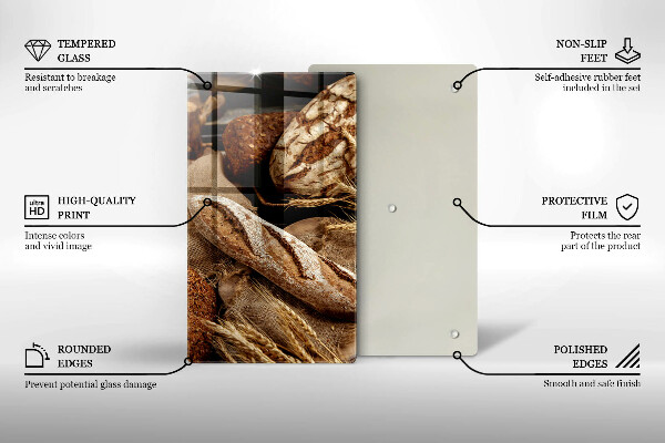 Skärbräda i glas Bröd och limpor