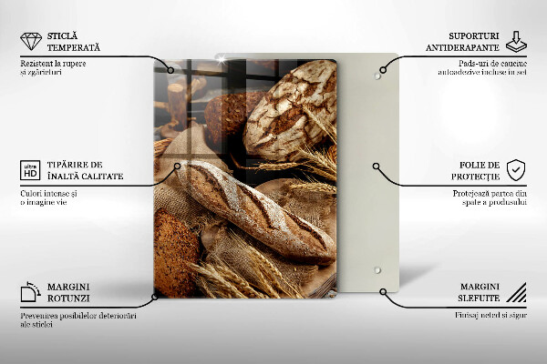 Skärbräda i glas Bröd och limpor