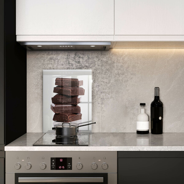 Skärbräda i glas Choklad i kuber