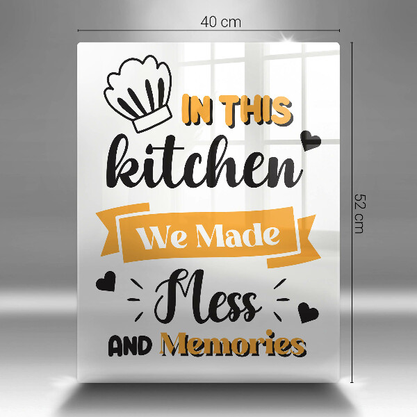 Skärbräda i glas I det här köket skapade vi oreda och minnen