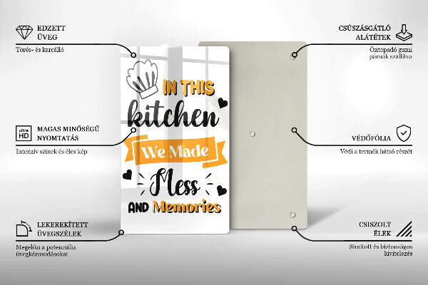 Skärbräda i glas I det här köket skapade vi oreda och minnen