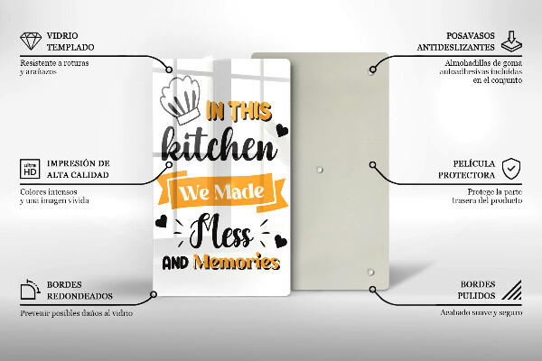 Skärbräda i glas I det här köket skapade vi oreda och minnen