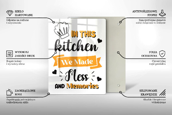 Skärbräda i glas I det här köket skapade vi oreda och minnen