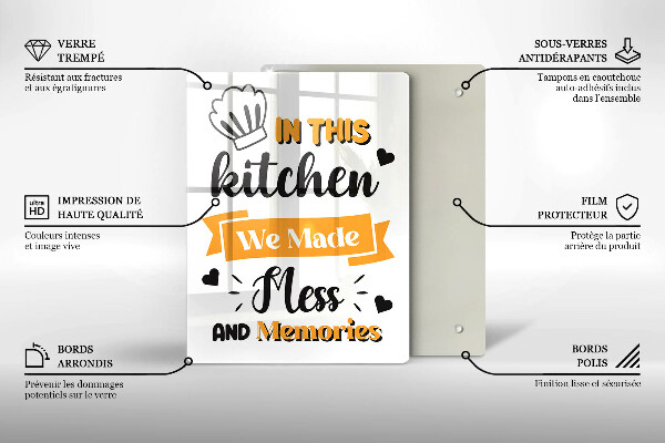 Skärbräda i glas I det här köket skapade vi oreda och minnen