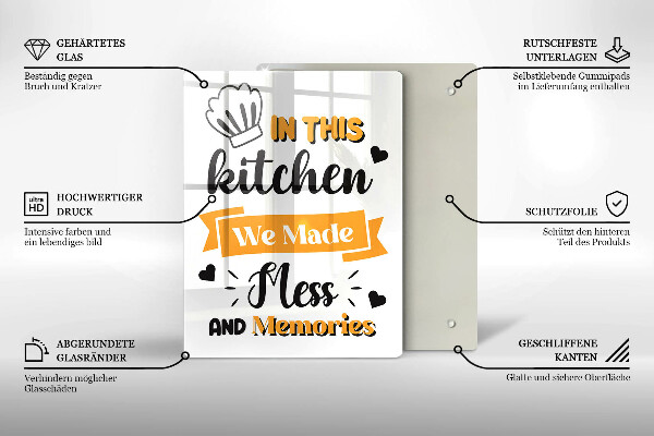 Skärbräda i glas I det här köket skapade vi oreda och minnen