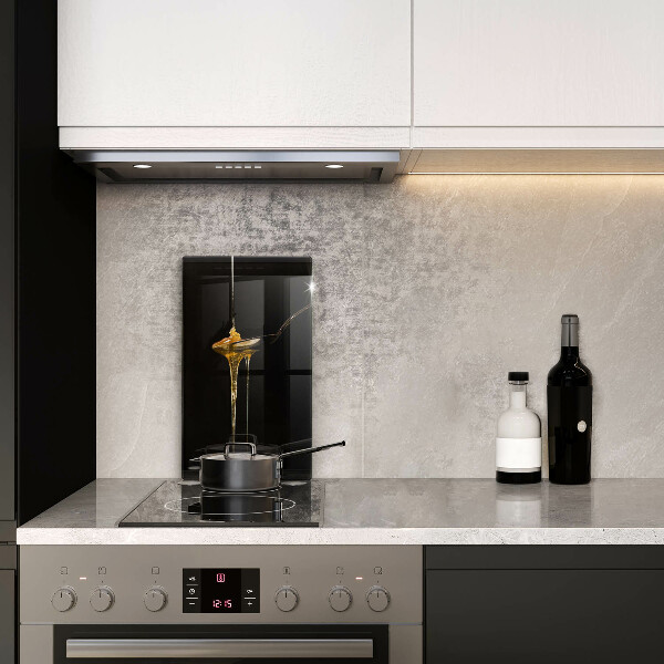 Skärbräda i glas En tesked honung