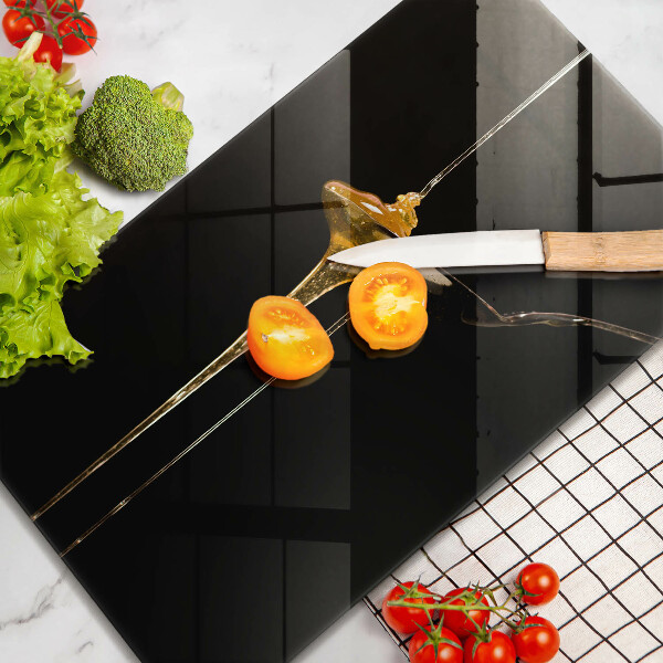 Skärbräda i glas En tesked honung