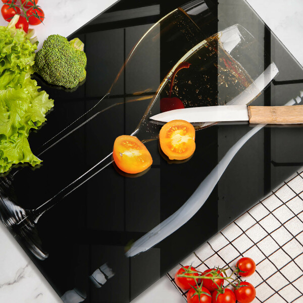 Skärbräda i glas Glas champagne