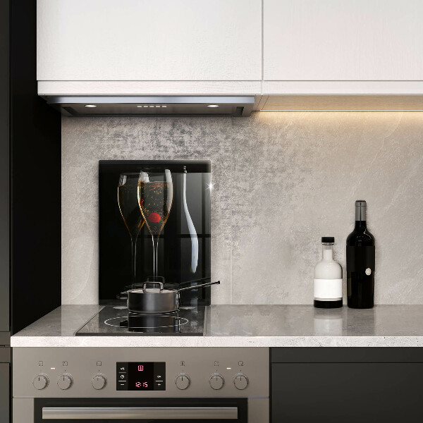 Skärbräda i glas Glas champagne