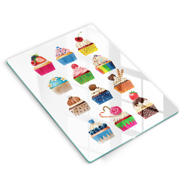 Skärbräda i glas Cupcake illustration