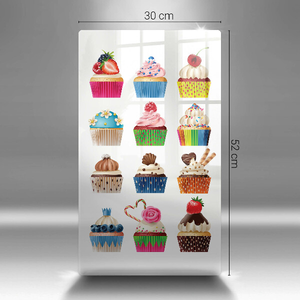 Skärbräda i glas Cupcake illustration