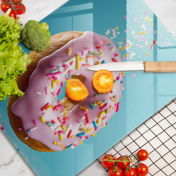 Skärbräda i glas Donut